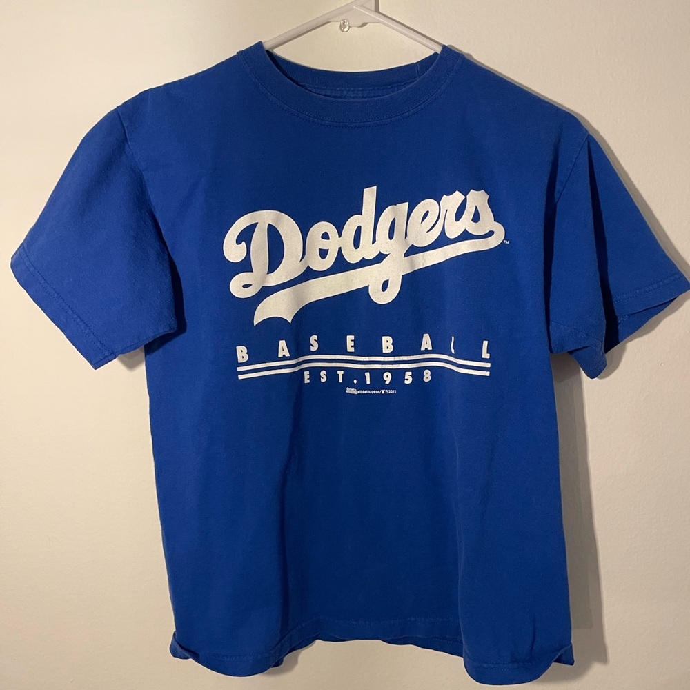 Blue Dodgers Youth Baseball T-Shirt